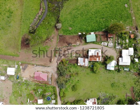 Rural Town Aerial View