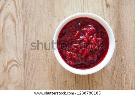 Cranberry Sauce in a Bowl