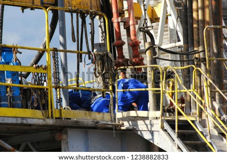 Drilling Well Platform, Equipments and Campus View