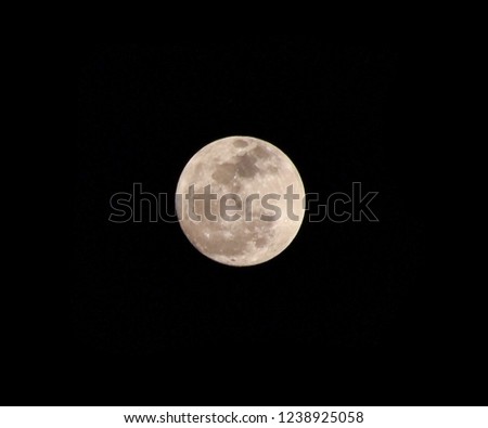Picture with a full moon shining brightly