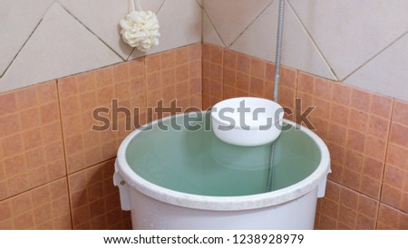 Water tank Big bucket  water storage in toilet for 
shower