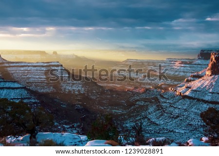 Canyonlands on Christmas Morning. Utah. USA.