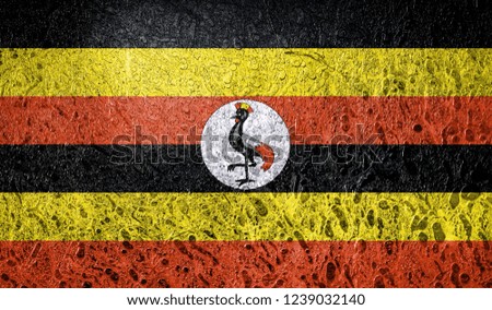 Abstract flag of Uganda Africa