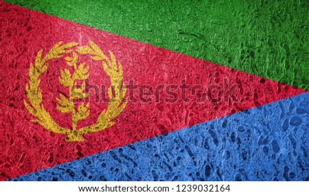 Abstract flag of Eritrea Africa
