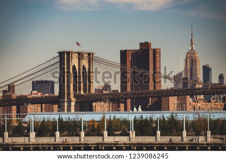 Brooklyn Bridge from the Brooklyn pier 