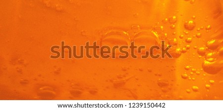 Orange wallpaper with bubbles