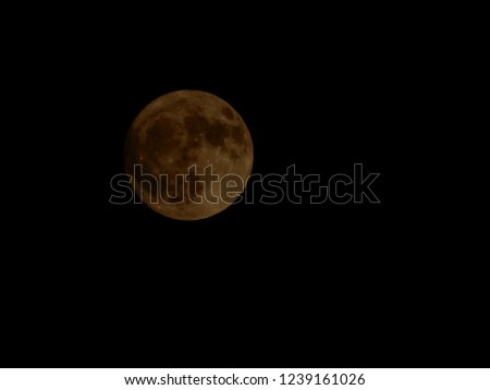Moon night surface