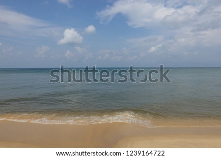 Calm wave beach