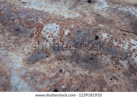 Rusty zinc wall for background