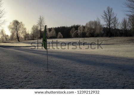 Season over for golf game. The winter has come