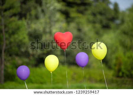 Group of color balloons