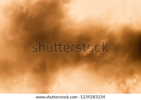 A large storm formed, powdered dust and sand on the ground were blown into the clouds, causing the orange glow to look horrible. extreme weather events.
