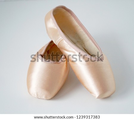 Ballet pointe. Shoes for ballerina, for dancers