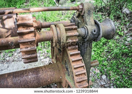 The old mechanism for pulling boats out of the river.