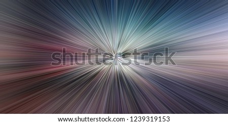 Time warp, light speed, time travel concept background