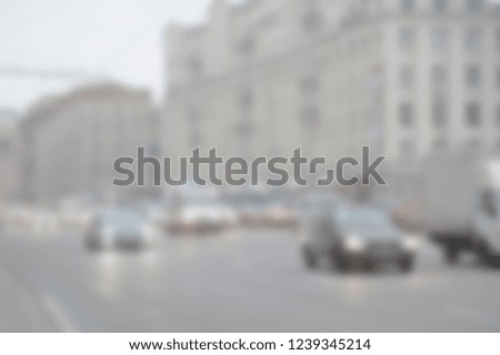 Image of blur street and cars for background usage
