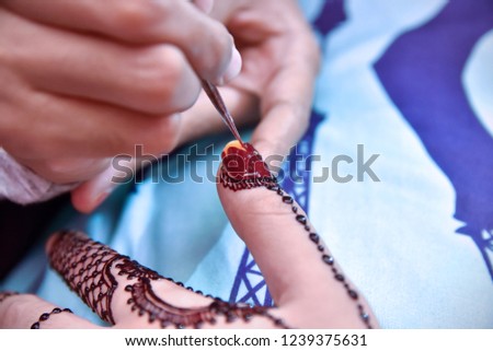 
Indonesian wedding henna art