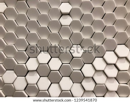 the background of mono color hybrid hexagons