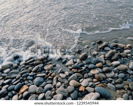 Shoreline picture, different textures