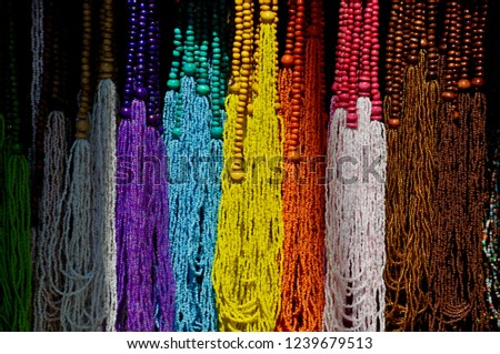 colorful pearl necklace