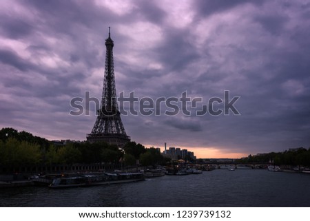 Eiffel Tower before sunset (Paris)