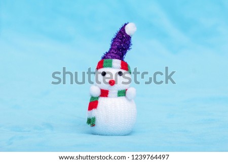 Christmas color snowman