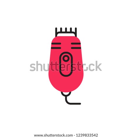 electric clipper icon vector with modern style. barbershop icon