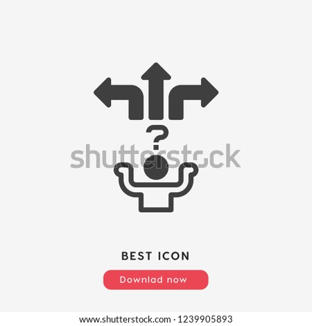 Question with person icon vector