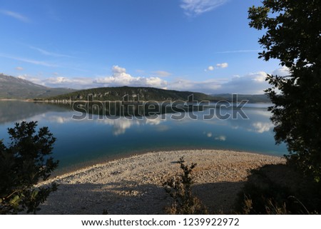 Ste Croix lake in Provence
