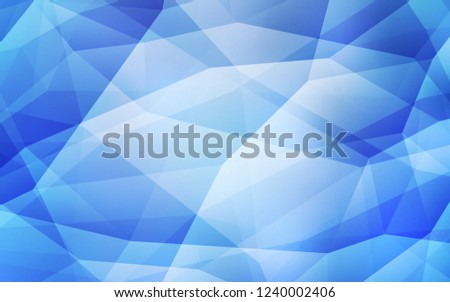 Light BLUE vector polygon abstract background. Colorful illustration in polygonal style with gradient. Brand new design for your business.