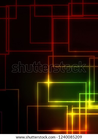 Abstract shiny background. Colorful glowing lights. Graphic glossy 2D illustration.
