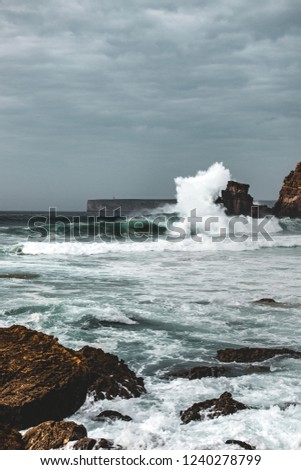 The coast of Portugal captured during november with long exposure photgraphy
