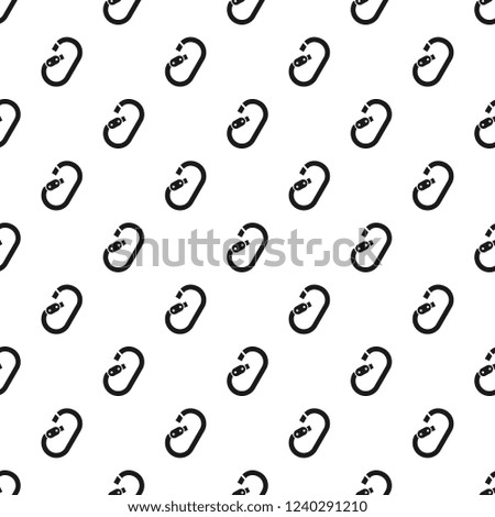 Climbing carabine pattern seamless vector repeat for any web design