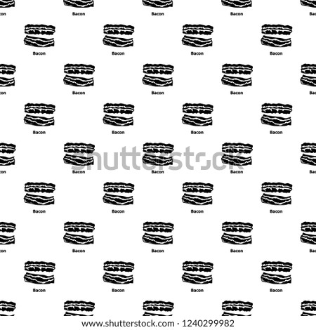 Bacon pattern vector seamless repeating for any web design