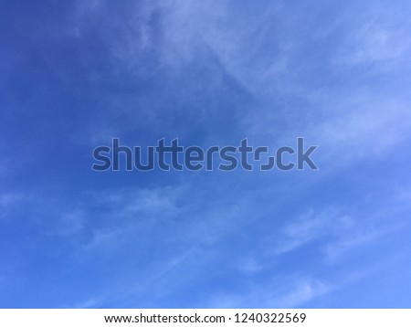 Blue sky Background. White Cumulus. Sky with white clouds.
