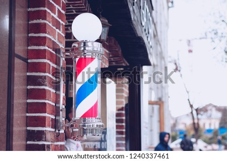Symbol barbershop for men.