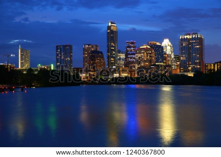 Beautiful Dowtown of Austin, Texas, USA
Picture was taken at Boardwalk, Ladybird Lake