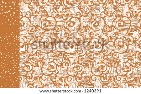 Orange Pacific Tiki Background