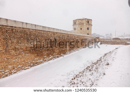 view from the fortress under the snow 