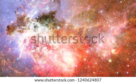 Beautiful nebula and galaxy star. Elements of this Image Furnished by NASA.