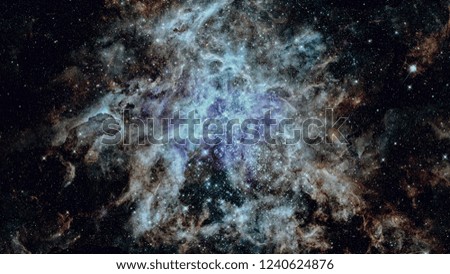 Nebula and stars in deep space, mysterious universe. Elements of this image furnished by NASA