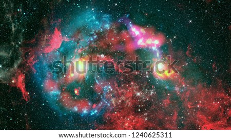 Starry outer space. Elements of this image furnished by NASA.