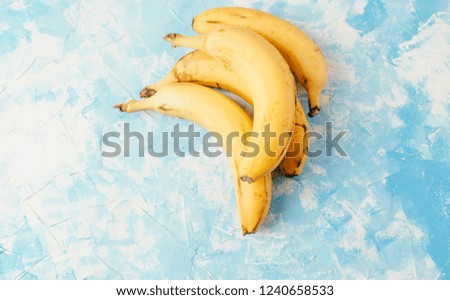 banana on a blue background