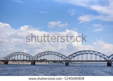 
Riga, bridge, view from the water
