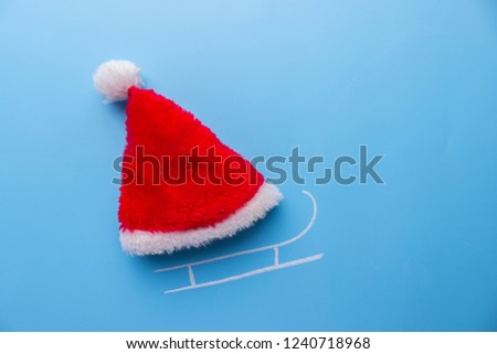 santa sleigh with gifts