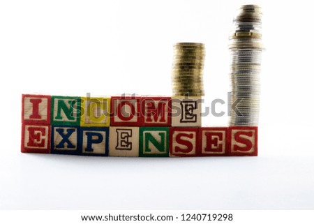 diagram of income and expenses 