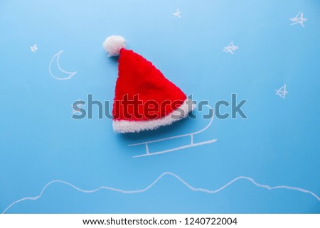santa sleigh with gifts