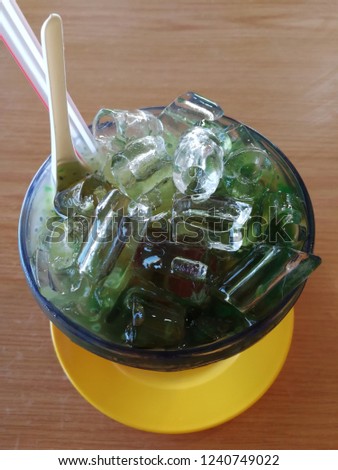 Lai chi kang. Healthy, authentic and favourite drinks or deserts during hot sunny days for Malaysian.