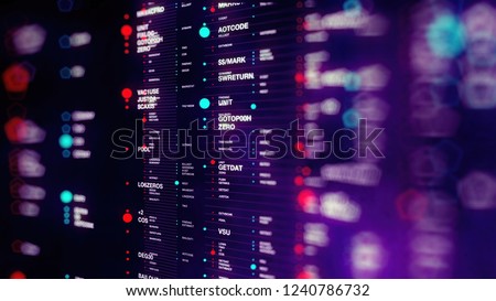 Big data sphere visualization with text. HUD wireframe mesh sphere with dot and lines. Visual data infographics design. Science technology. Digital Data. Analysis of information. Royalty-Free Stock Photo #1240786732