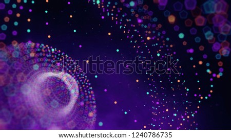 Big data sphere visualization with text. HUD wireframe mesh sphere with dot and lines. Visual data infographics design. Science technology. Digital Data. Analysis of information. Royalty-Free Stock Photo #1240786735